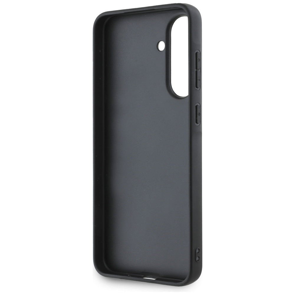 Case for Samsung Galaxy A56 A566, Karl Lagerfeld, Saffiano Karl & Choupette Metal, Black
