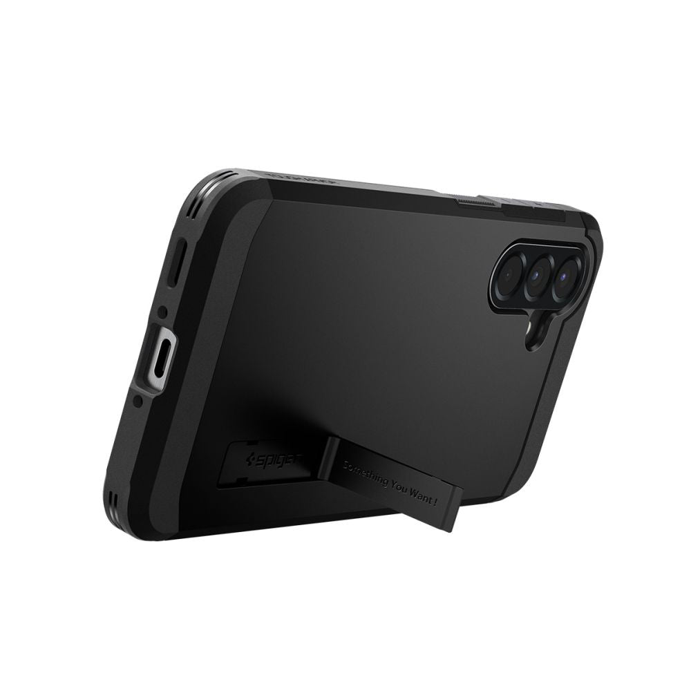 Skyddsfodral för Samsung Galaxy A56 A566, Spigen, Tough Armor, Svart ACS09294