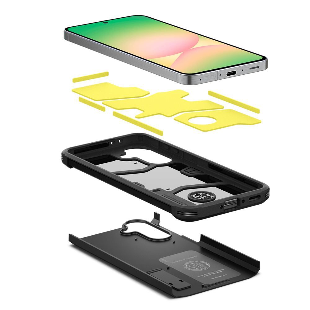 Skyddsfodral för Samsung Galaxy A56 A566, Spigen, Tough Armor, Svart ACS09294