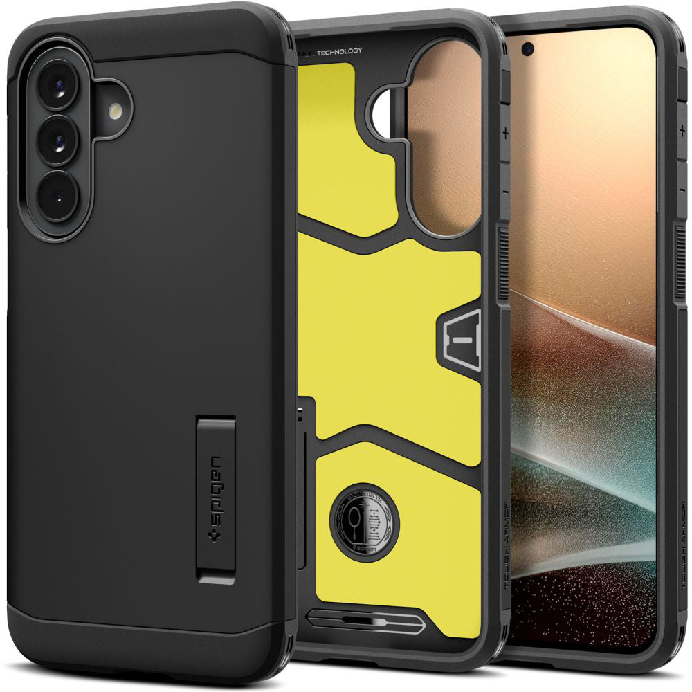 Skyddsfodral för Samsung Galaxy A57 5G, Spigen, Tough Armor, Svart ACS11125