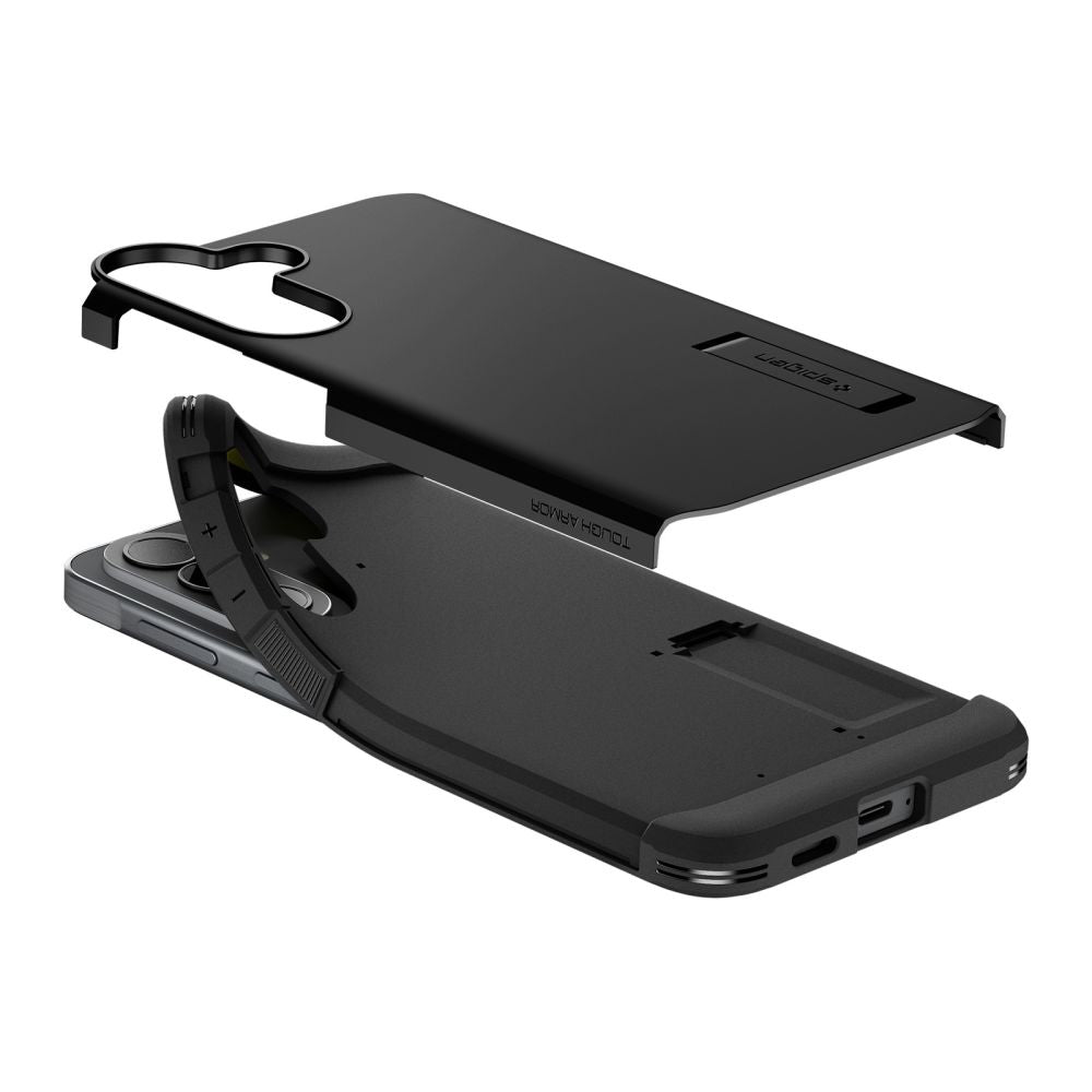 Skyddsfodral för Samsung Galaxy A57 5G, Spigen, Tough Armor, Svart ACS11125