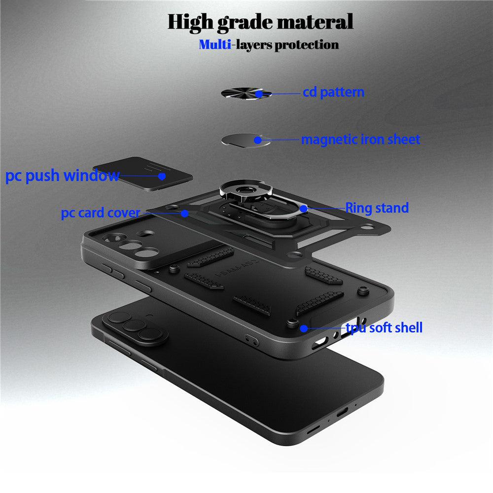 Fodral för Samsung Galaxy A57 5G, Techsuit, CamShield, Roséguld