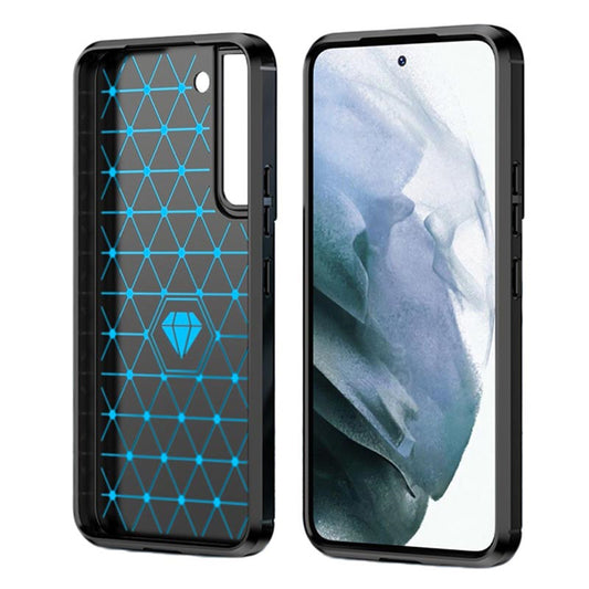 Fodral för Samsung Galaxy S22+ 5G S906, Techsuit, Kolfiber, Svart