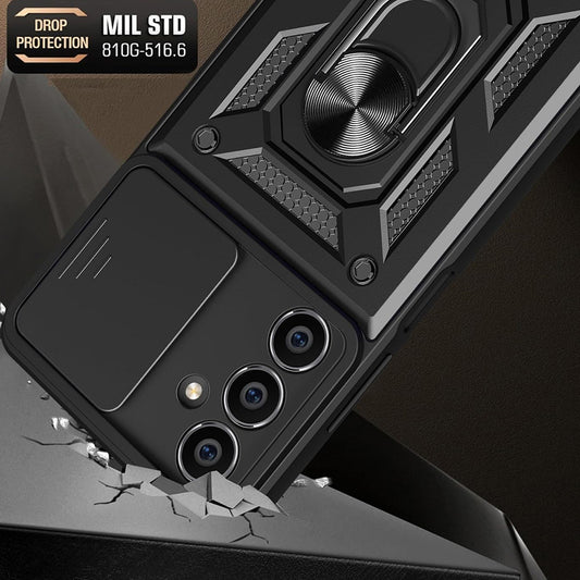 Fodral för Samsung Galaxy S23 FE S711, Techsuit, CamShield, Svart