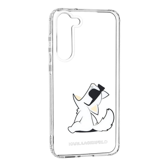 Skyddsfodral för Samsung Galaxy S23+ S916, Karl Lagerfeld, Choupette Eat, Transparent