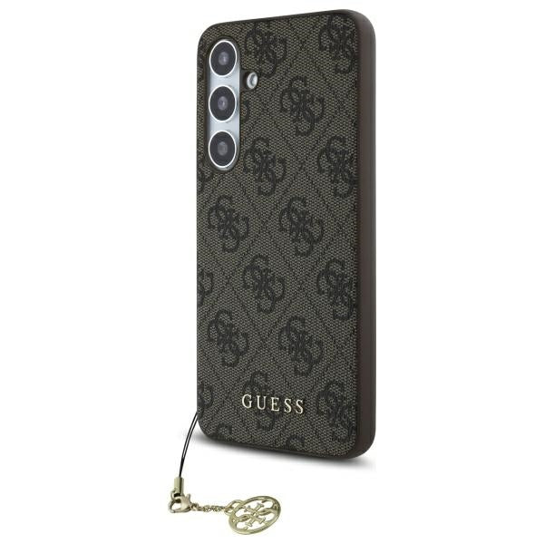Case for Samsung Galaxy S24 FE S721, Guess, 4G Charm, Brown
