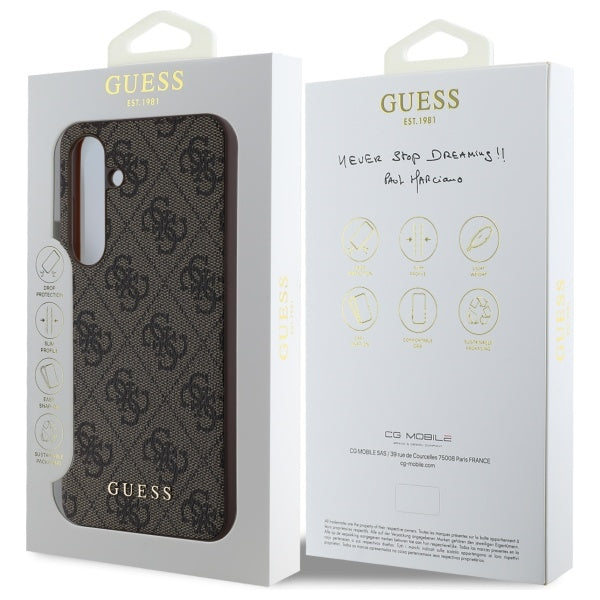 Fodral för Samsung Galaxy S24 FE S721, Guess, 4G Classic, Brun