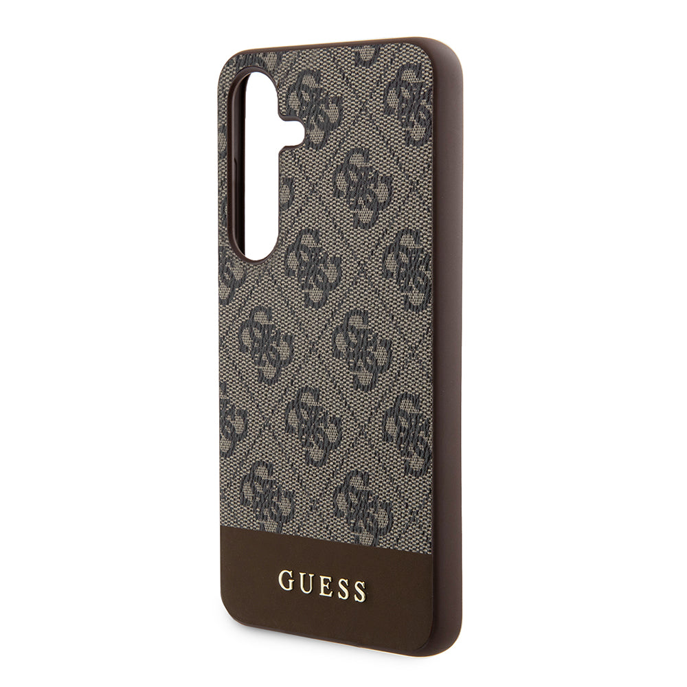 Fodral för Samsung Galaxy S24+ S926, Guess, 4G Stripe, Brun