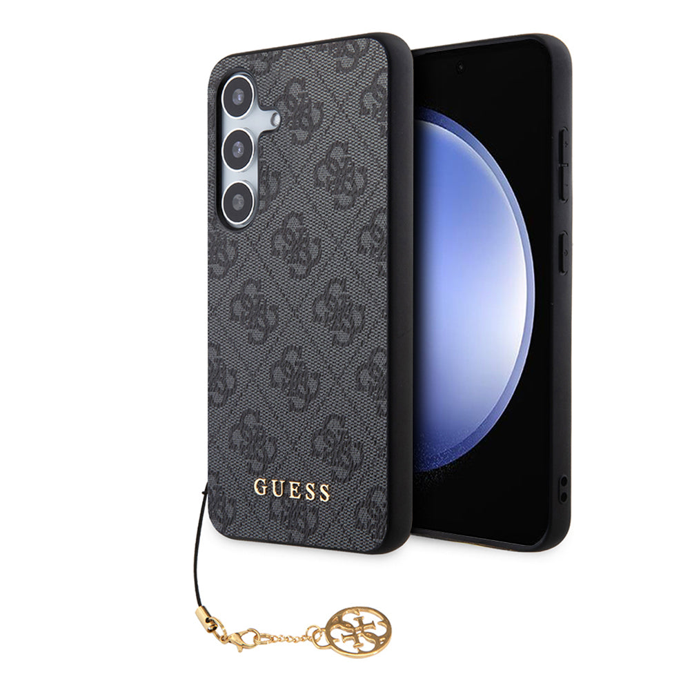 Fodral för Samsung Galaxy S24 S921, Guess, 4G Charm, Svart