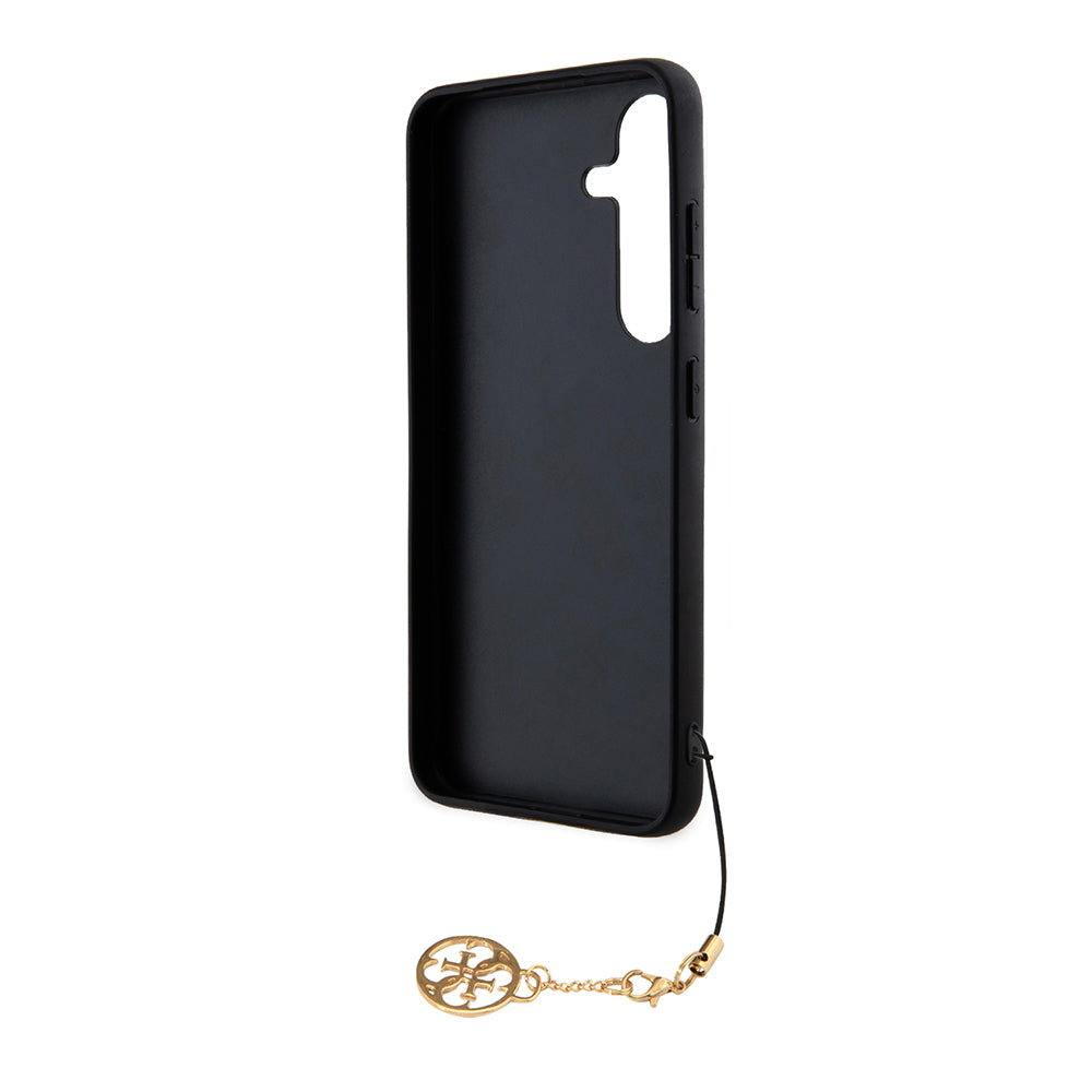 Fodral för Samsung Galaxy S24 S921, Guess, 4G Charm, Svart