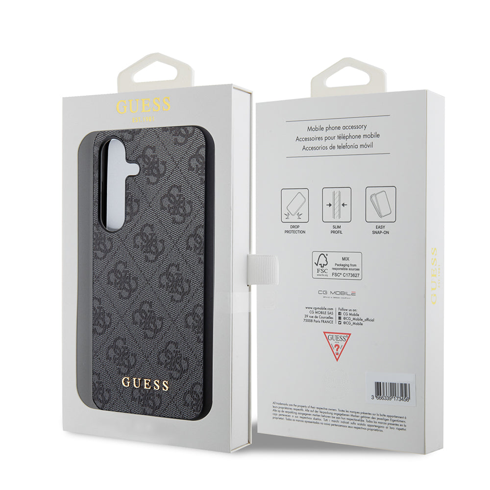 Fodral för Samsung Galaxy S24 S921, Guess, 4G Charm, Svart