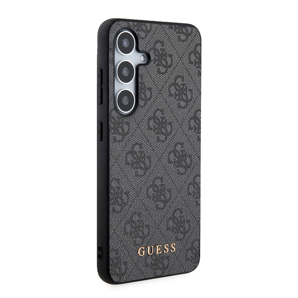 Case for Samsung Galaxy S24 S921, Guess, 4G Metal Gold Logo, Black