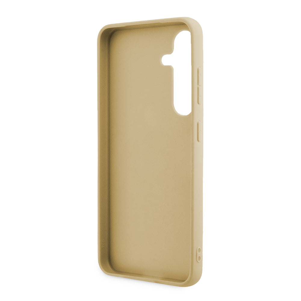 Fodral för Samsung Galaxy S24 S921, Guess, Glitter Script, Guld