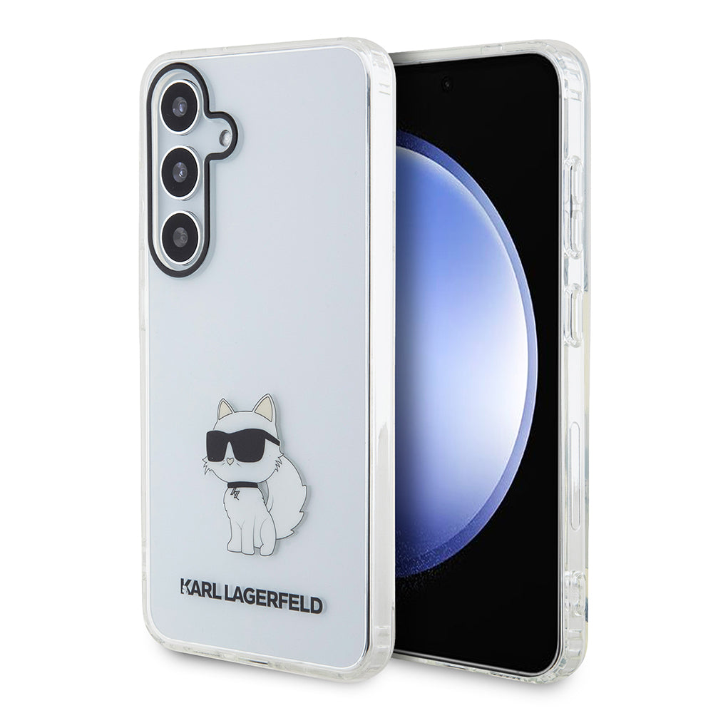 Skyddsfodral för Samsung Galaxy S24 S921, Karl Lagerfeld, IML Luxury Choupette, Transparent