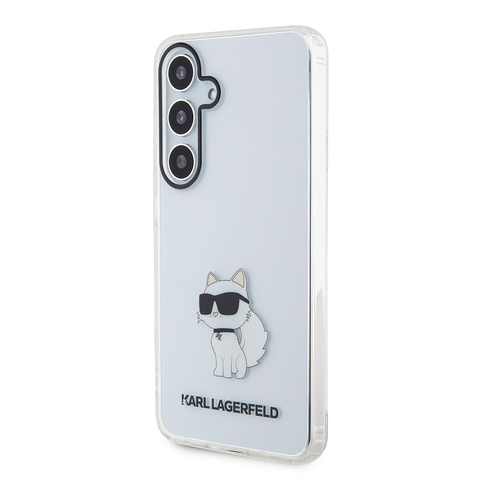 Skyddsfodral för Samsung Galaxy S24 S921, Karl Lagerfeld, IML Luxury Choupette, Transparent