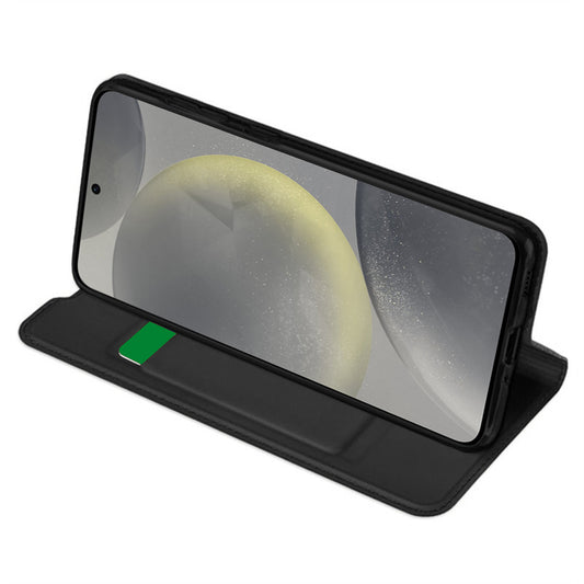 Fodral för Samsung Galaxy S24 S921, Techsuit, Magskin Book, Svart