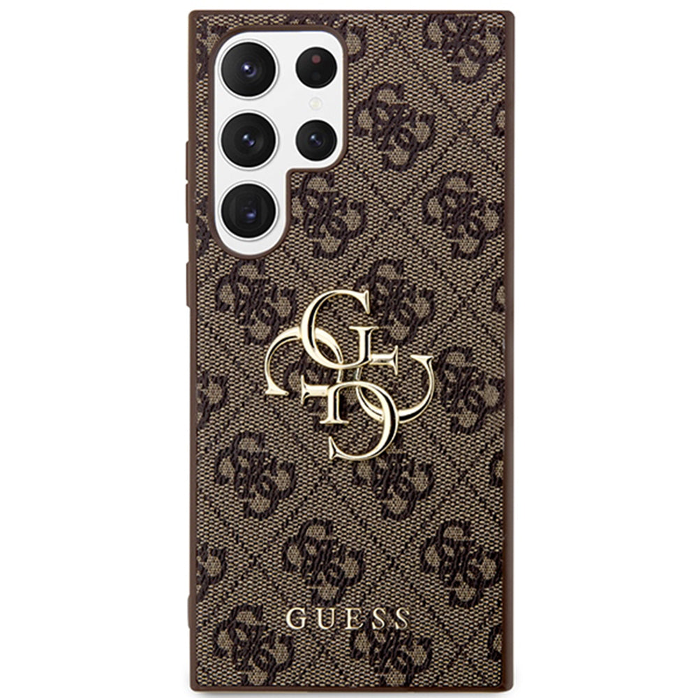 Fodral för Samsung Galaxy S24 Ultra S928, Guess, 4G Big Logo, Brun