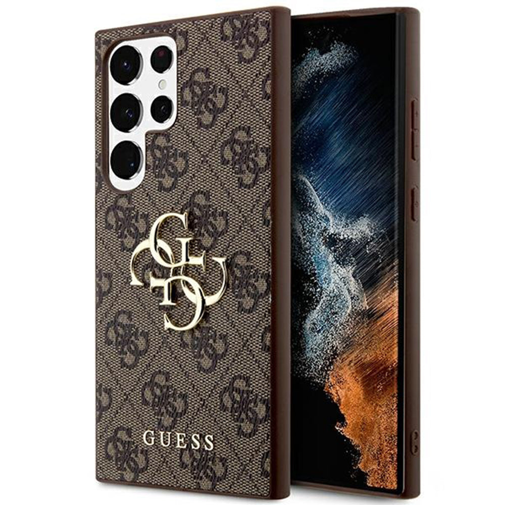 Fodral för Samsung Galaxy S24 Ultra S928, Guess, 4G Big Logo, Brun