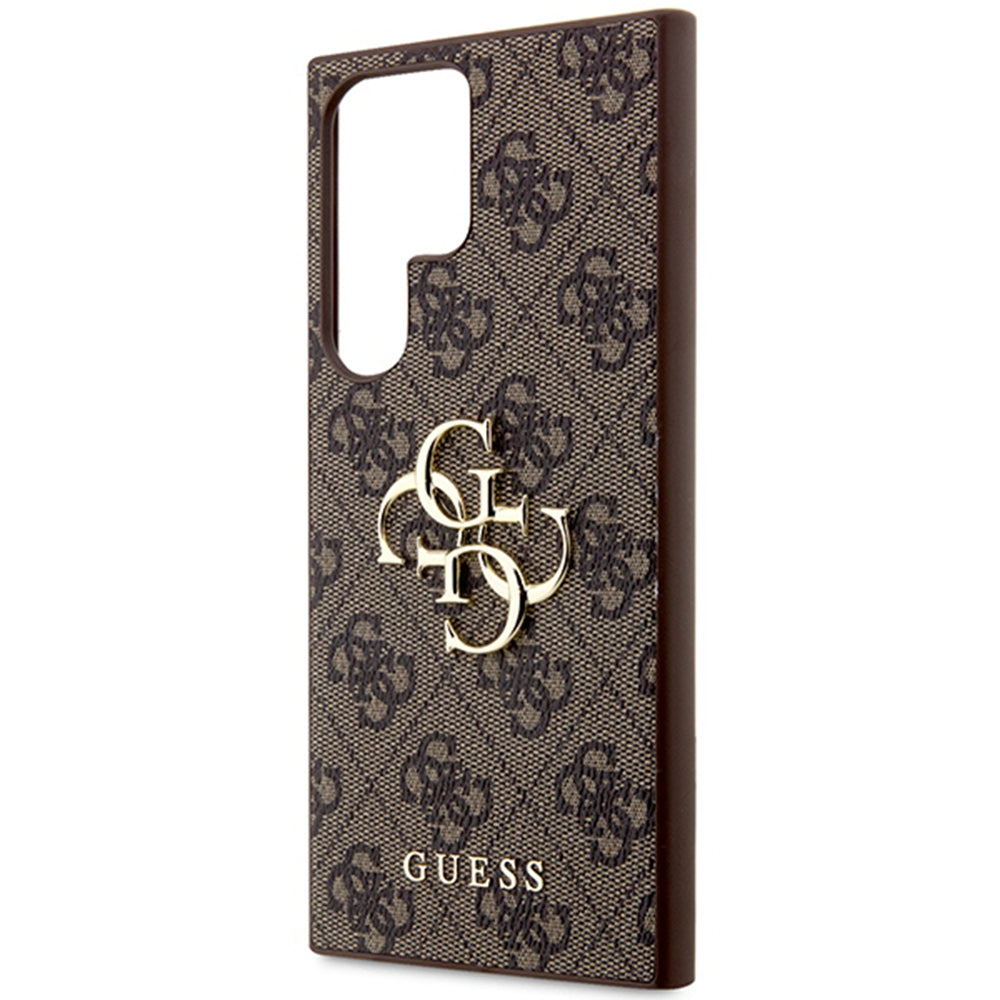 Fodral för Samsung Galaxy S24 Ultra S928, Guess, 4G Big Logo, Brun