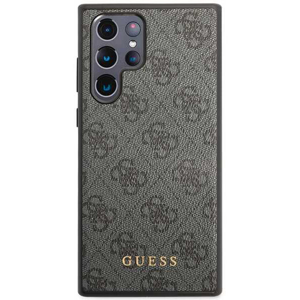 Fodral för Samsung Galaxy S24 Ultra S928, Guess, 4G Metal Gold Logo, Svart