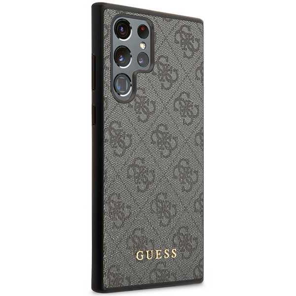 Fodral för Samsung Galaxy S24 Ultra S928, Guess, 4G Metal Gold Logo, Svart