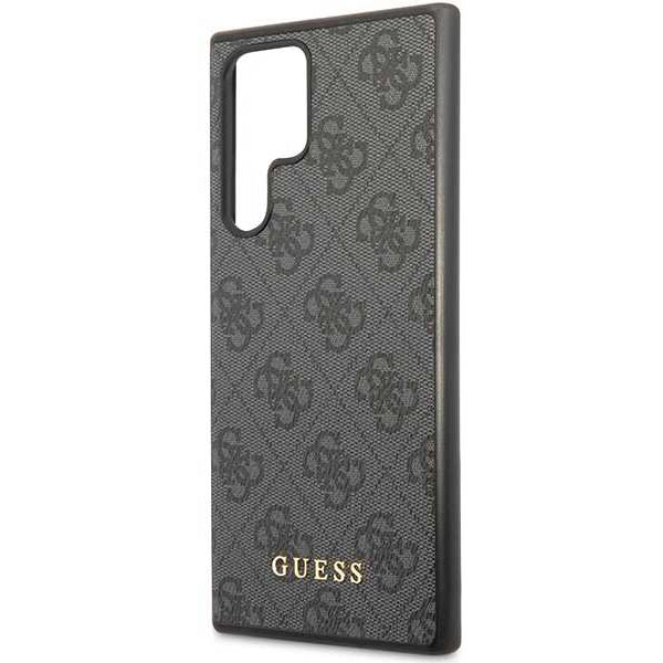 Fodral för Samsung Galaxy S24 Ultra S928, Guess, 4G Metal Gold Logo, Svart