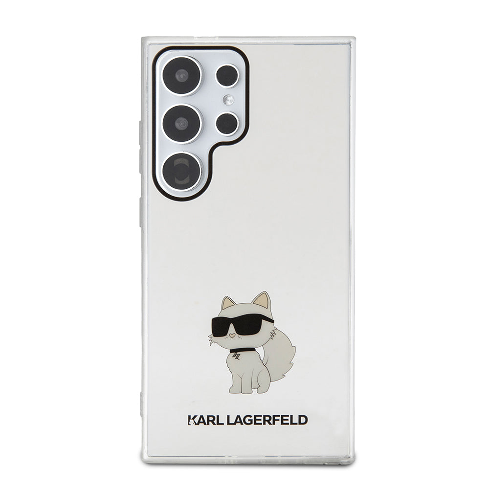 Skyddsfodral för Samsung Galaxy S24 Ultra S928, Karl Lagerfeld, IML Luxury Choupette, Transparent