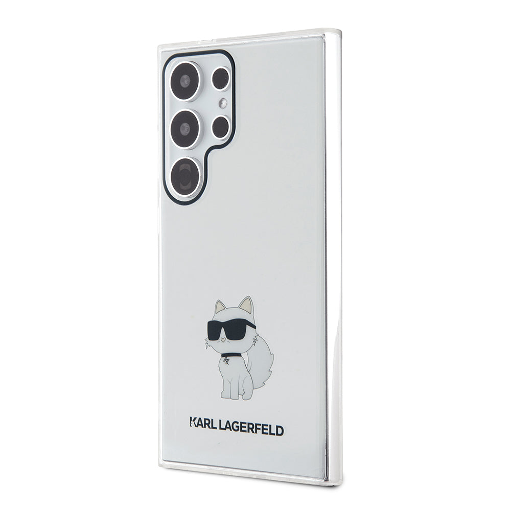 Skyddsfodral för Samsung Galaxy S24 Ultra S928, Karl Lagerfeld, IML Luxury Choupette, Transparent
