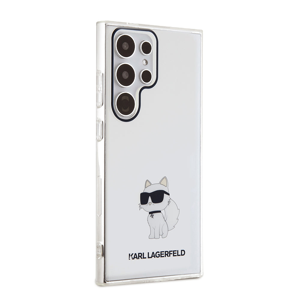 Skyddsfodral för Samsung Galaxy S24 Ultra S928, Karl Lagerfeld, IML Luxury Choupette, Transparent