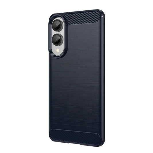 Fodral för Samsung Galaxy S25 Edge S937, Techsuit, Kolfiber, Blå
