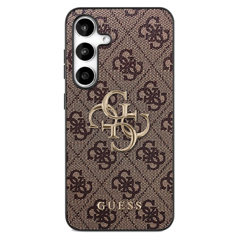 Fodral för Samsung Galaxy S25 FE, Guess, 4G Metal Logo, Brun
