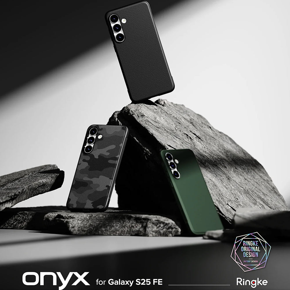 Fodral för Samsung Galaxy S25 FE, Ringke, Onyx, Svart