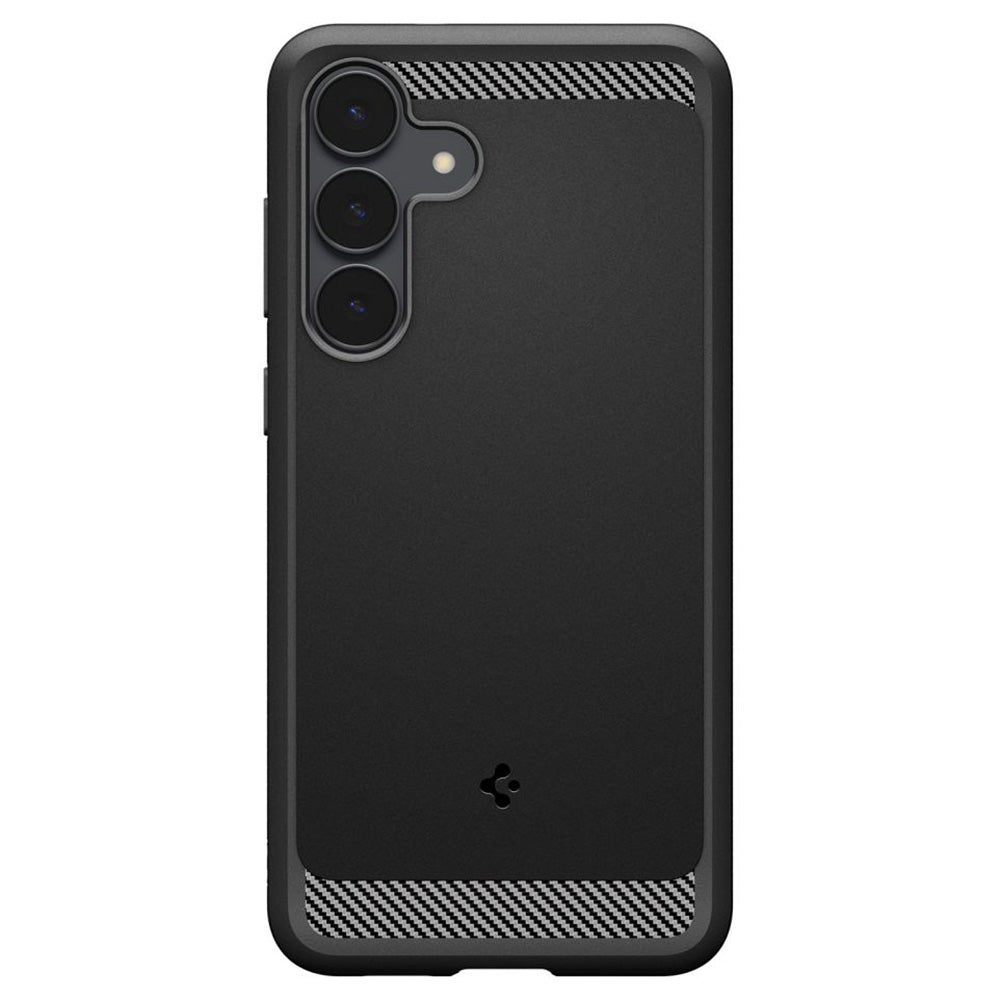 Skyddsfodral för Samsung Galaxy S25 FE, Spigen, Rugged Armor, Mattsvart ACS10025