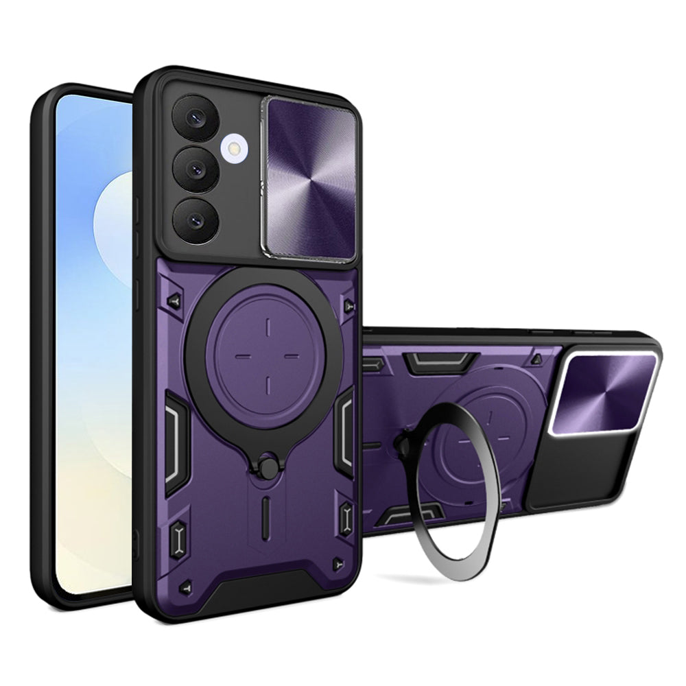 Fodral för Samsung Galaxy S25 FE, Techsuit, CamGuard Pro, Lila