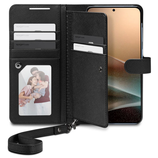 Fodral för Samsung Galaxy S25+ S936, Spigen, Wallet S, Svart ACS09125