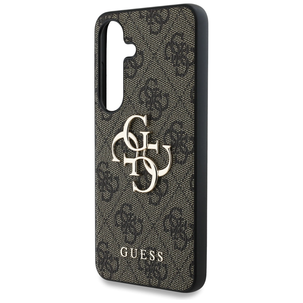 Fodral för Samsung Galaxy S25 S931, Guess, 4G Big Logo, Brun