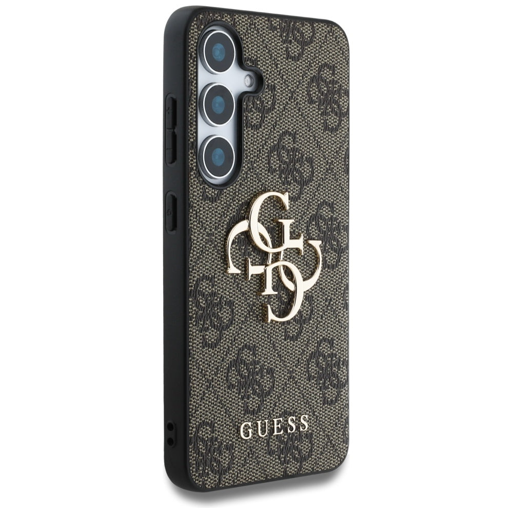 Fodral för Samsung Galaxy S25 S931, Guess, 4G Big Logo, Brun