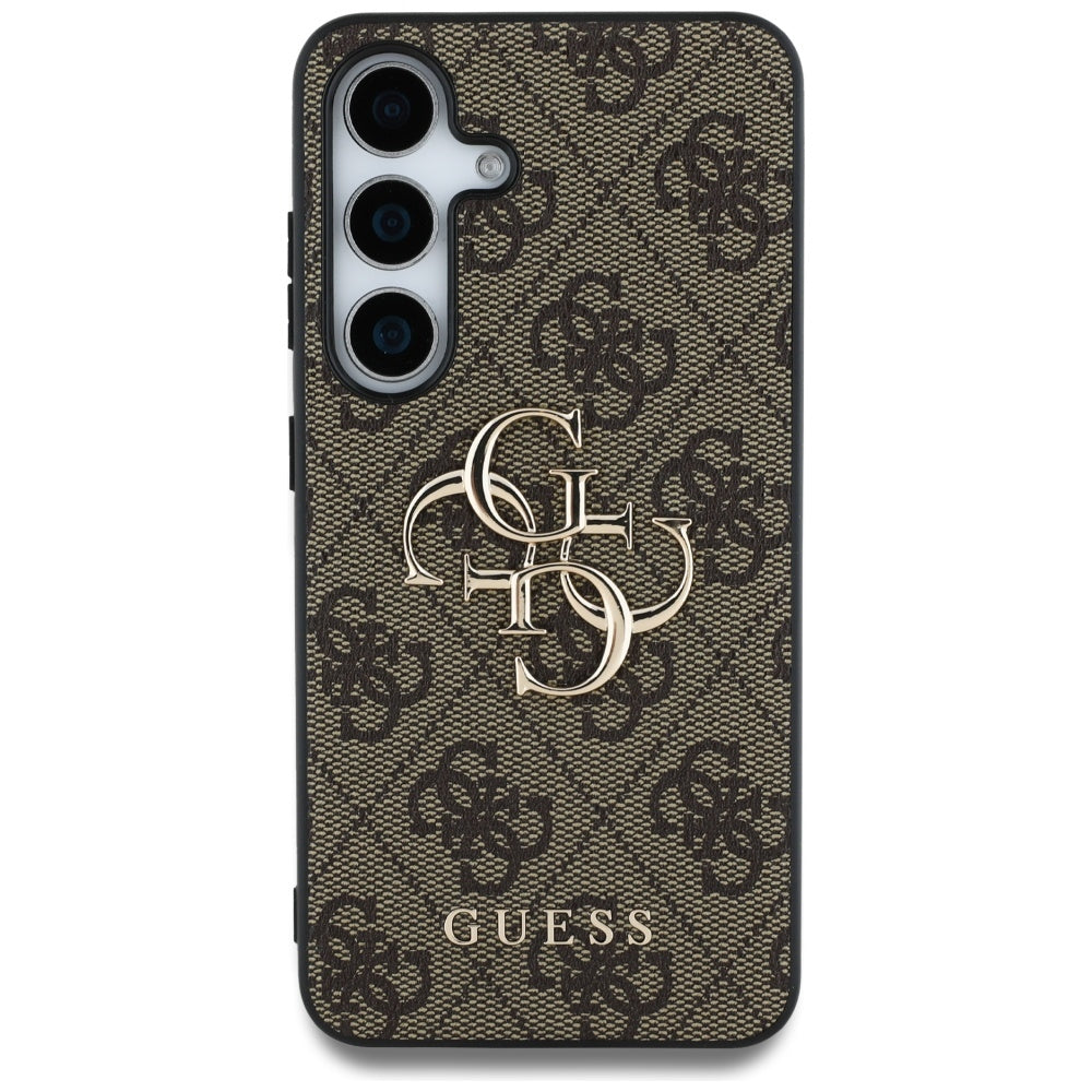 Fodral för Samsung Galaxy S25 S931, Guess, 4G Big Logo, Brun