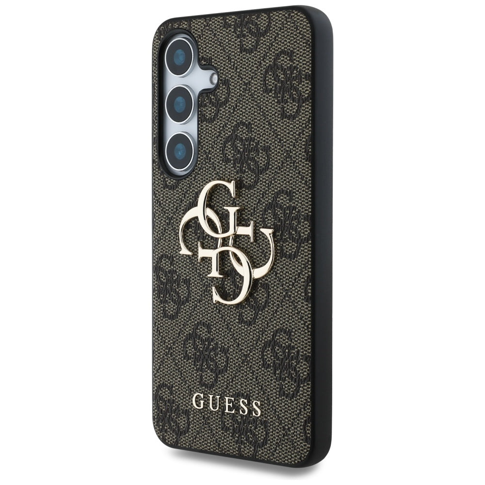 Fodral för Samsung Galaxy S25 S931, Guess, 4G Big Logo, Brun