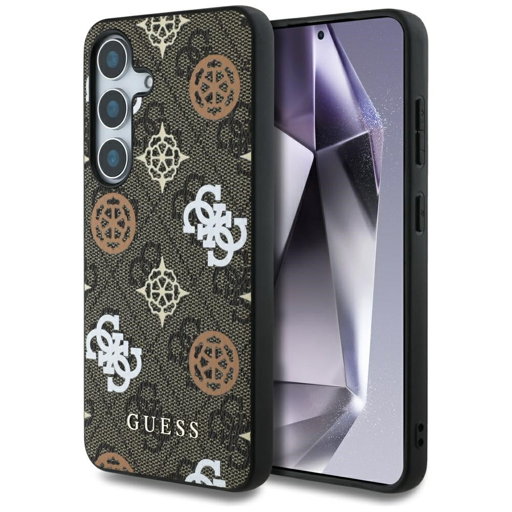 Fodral för Samsung Galaxy S25 S931, Guess, 4G Peony, Brun