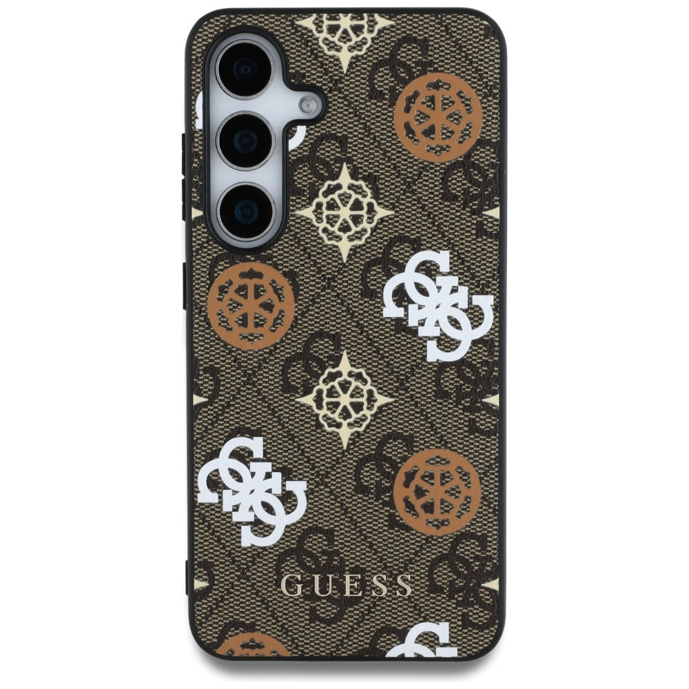 Fodral för Samsung Galaxy S25 S931, Guess, 4G Peony, Brun