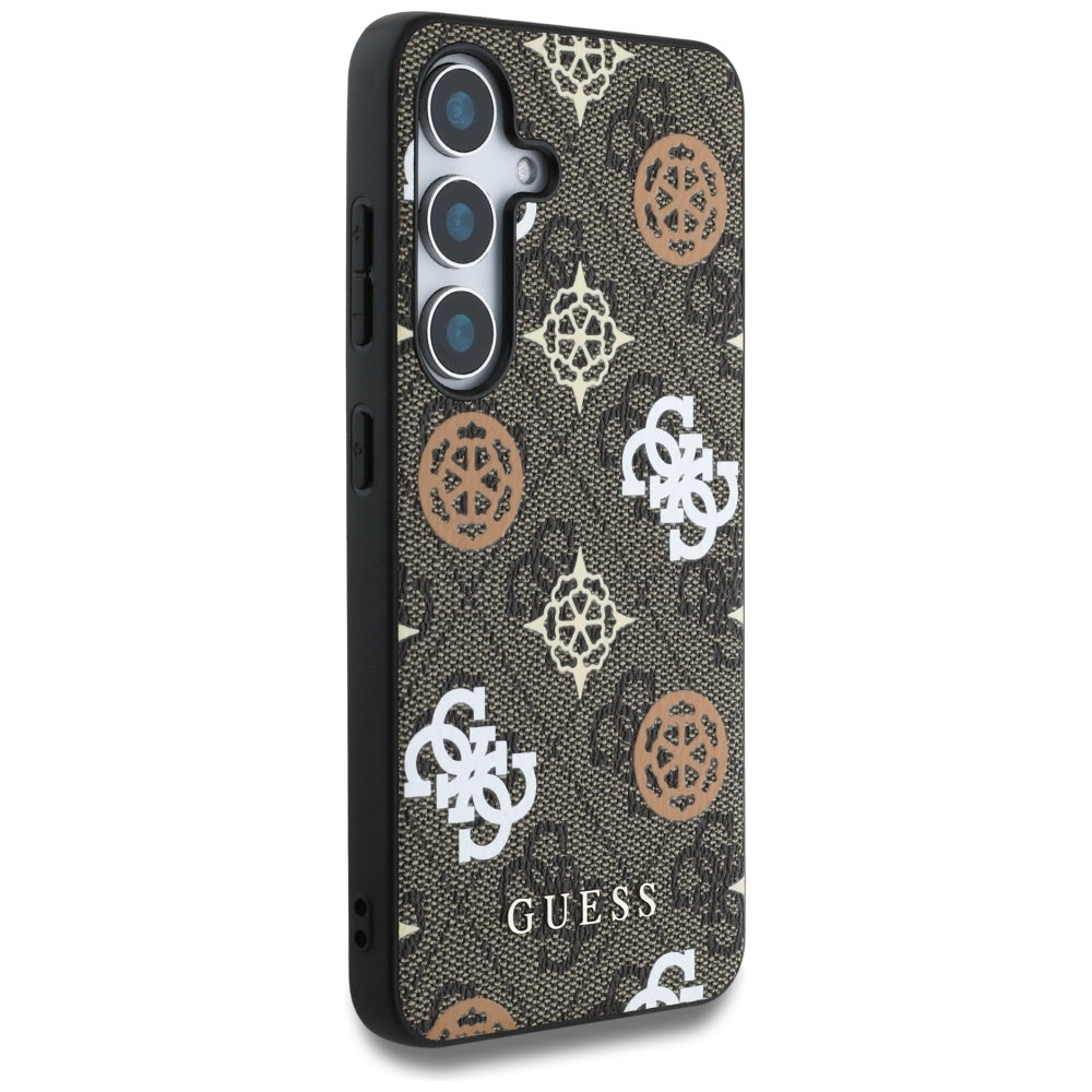 Fodral för Samsung Galaxy S25 S931, Guess, 4G Peony, Brun