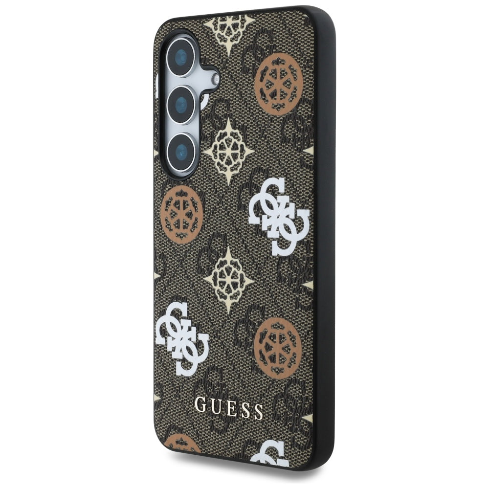Fodral för Samsung Galaxy S25 S931, Guess, 4G Peony, Brun