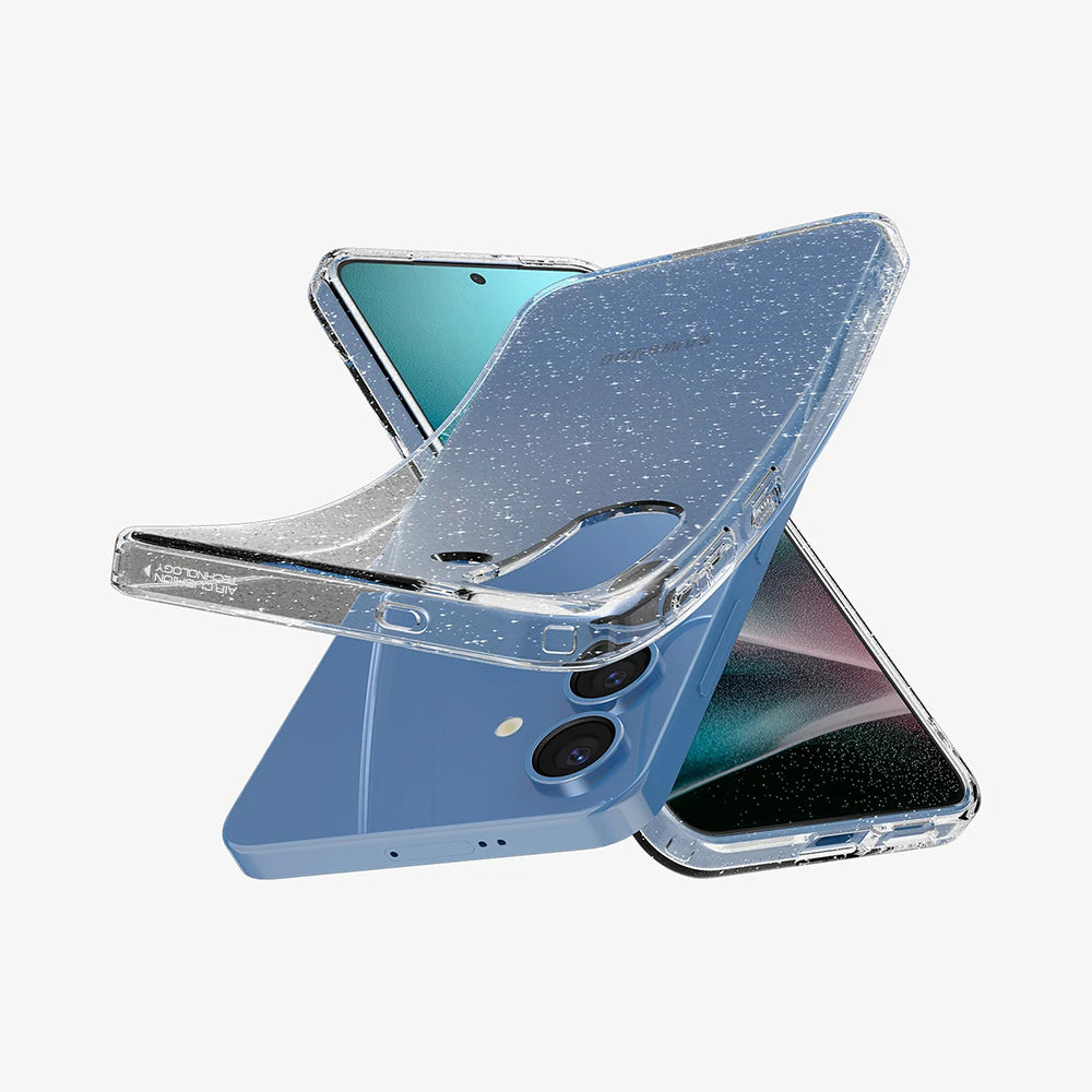 Skyddsfodral för Samsung Galaxy S25 S931, Spigen, Liquid Crystal Glitter, Transparent ACS08997