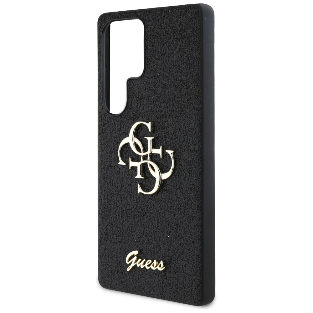 Fodral för Samsung Galaxy S25 Ultra S938, Guess, Glitter Big 4G Script, Svart