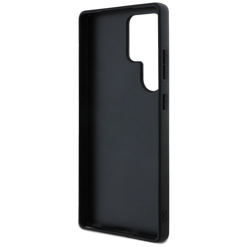 Fodral för Samsung Galaxy S25 Ultra S938, Guess, Grained Hot Stamp 4G Triangle, Svart