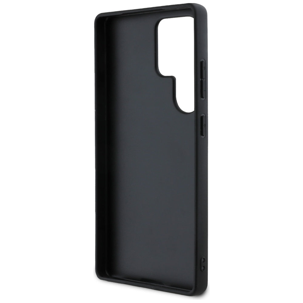 Fodral för Samsung Galaxy S25 Ultra S938, Guess, Grained Hot Stamp 4G Triangle, Rosa