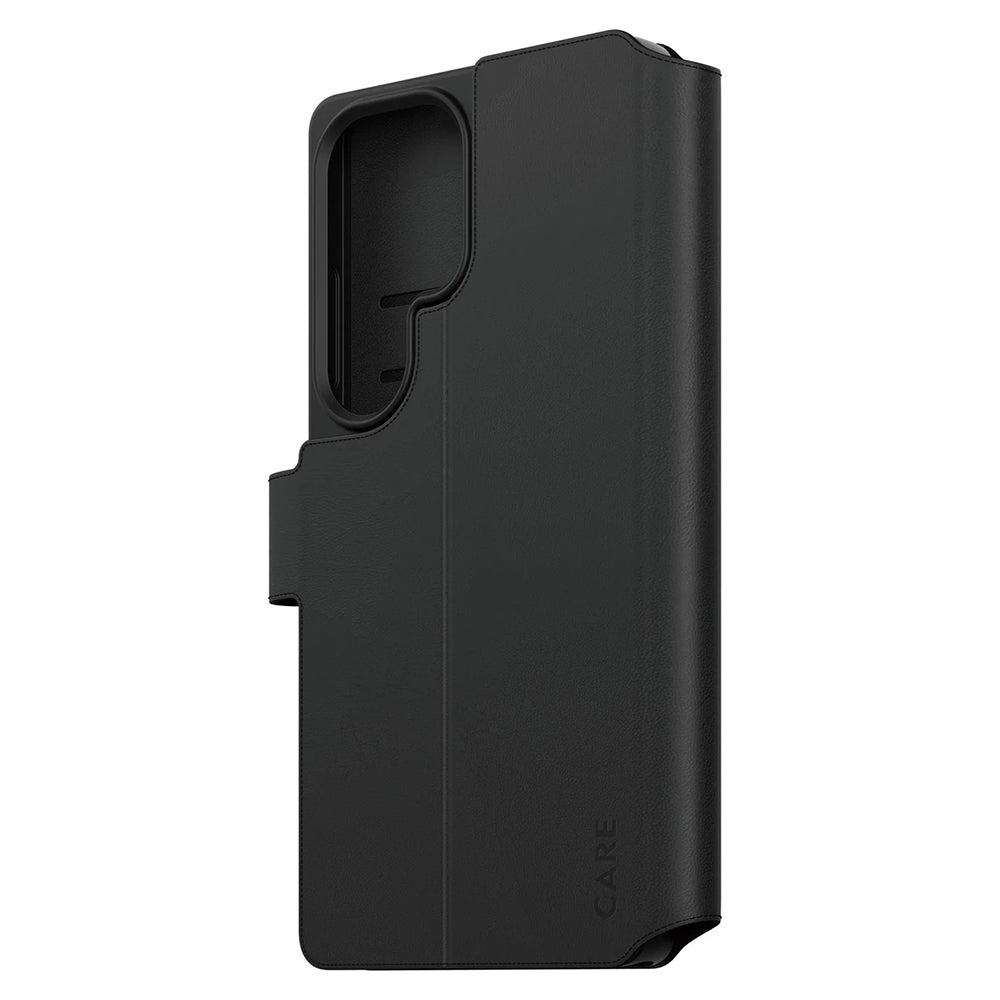 Fodral för Samsung Galaxy S25 Ultra S938, PanzerGlass, Care Feature Kickstand Wallet, Svart