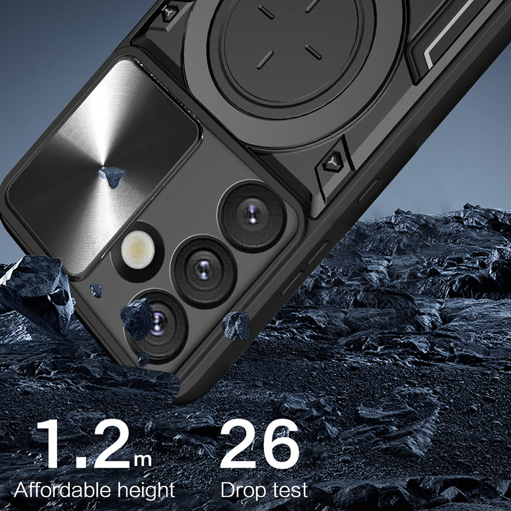 Fodral för Samsung Galaxy S26 FE S741 / S25 FE, Techsuit, CamGuard Pro, Svart
