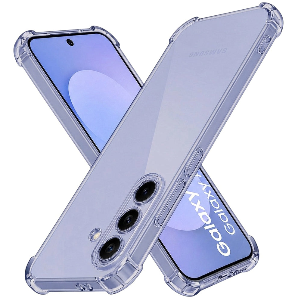 Fodral för Samsung Galaxy S26 FE S741 / S25 FE, Techsuit, Stötsäker Klar, Rökfärgad